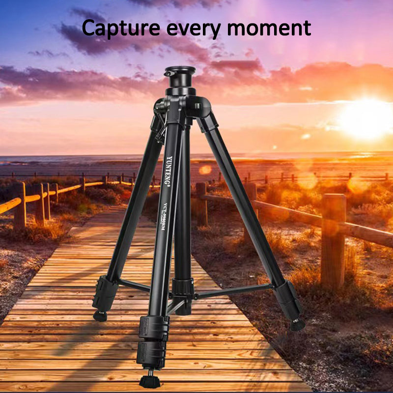 YUNTENG VCT-9980 Camera Tripod Stand Portable Cell Phone Mount Holder with Carrying Bag for Selfie / Vlogging / Video Recording