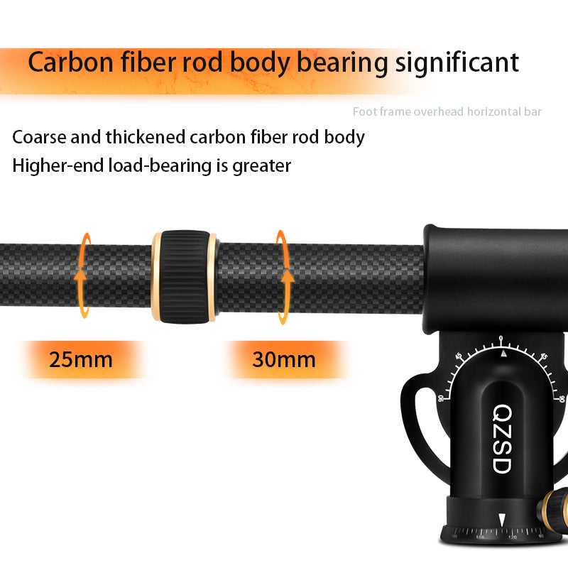 Q-YT03C Telescopic Tripod Extender Adjustable Extension Tube Tripod Stick Rod for Tripod Gimbal SLR Camera
