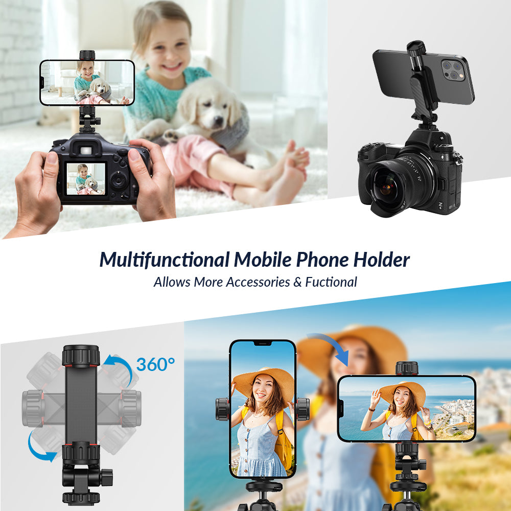 Apexel APL-JJ025 SLR Camera Phone Stand ABS+Aluminum Alloy Selfie Stick Octopus Tripod with Bluetooth Shutter