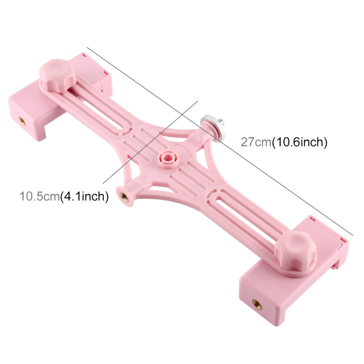 Puluz Dual Phone Brackets Horizontal Holder for Vlogging Video Light Live Broadcast
