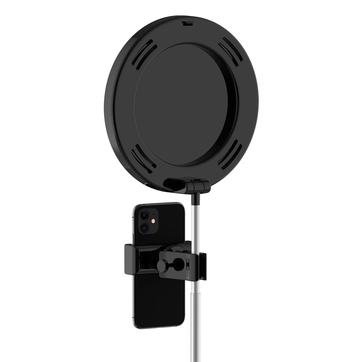 G3 64-LED Foldable Fill Light Mobile Phone Live Broadcast Bracket - Black