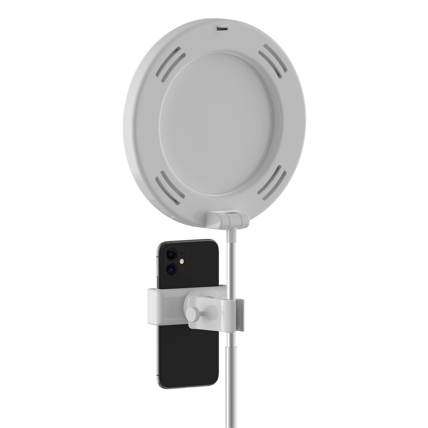 G3 64-LED Foldable Fill Light Mobile Phone Live Broadcast Bracket - White