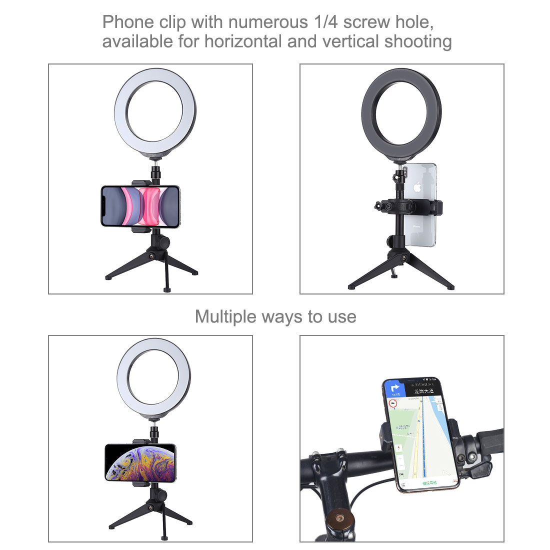 Puluz Handlebar Adapter Mount Phone Clamp Bracket