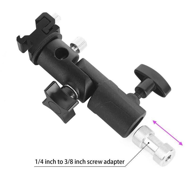 E Type Camera Flash Bracket Light Stand Mount Photography Accessory