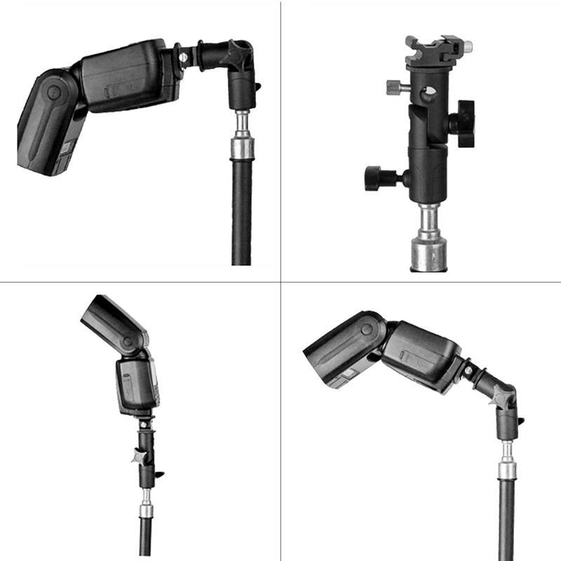 E Type Camera Flash Bracket Light Stand Mount Photography Accessory