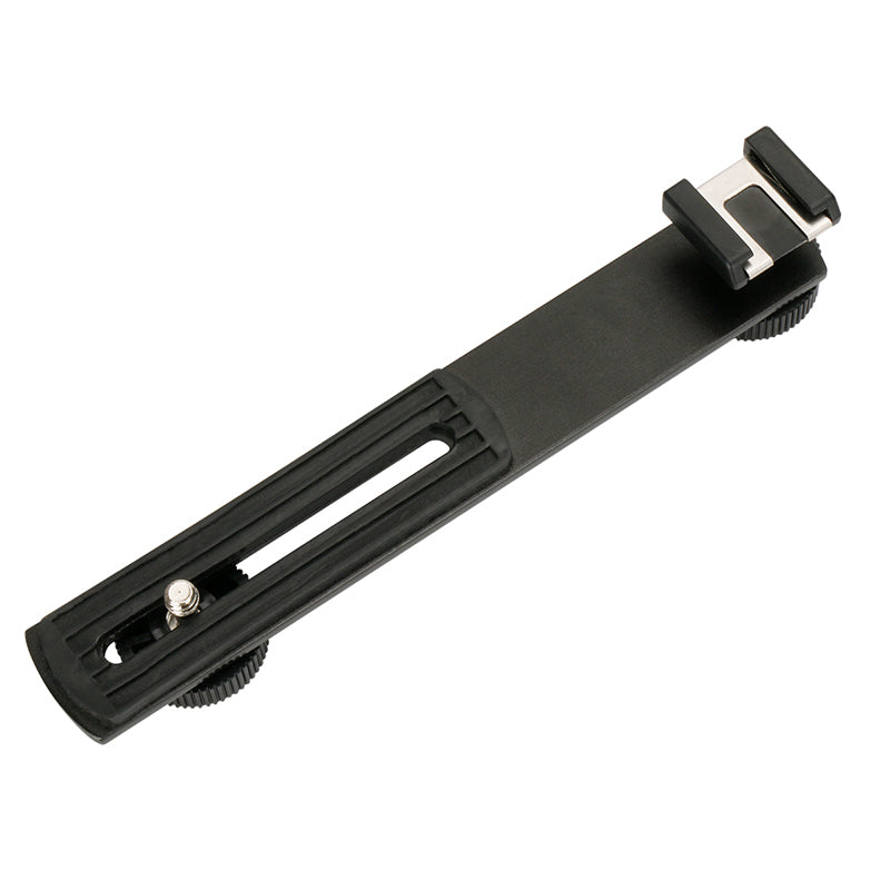 Aluminum Alloy External Flash Dual Head Crossbar Bracket Photographic Accessory