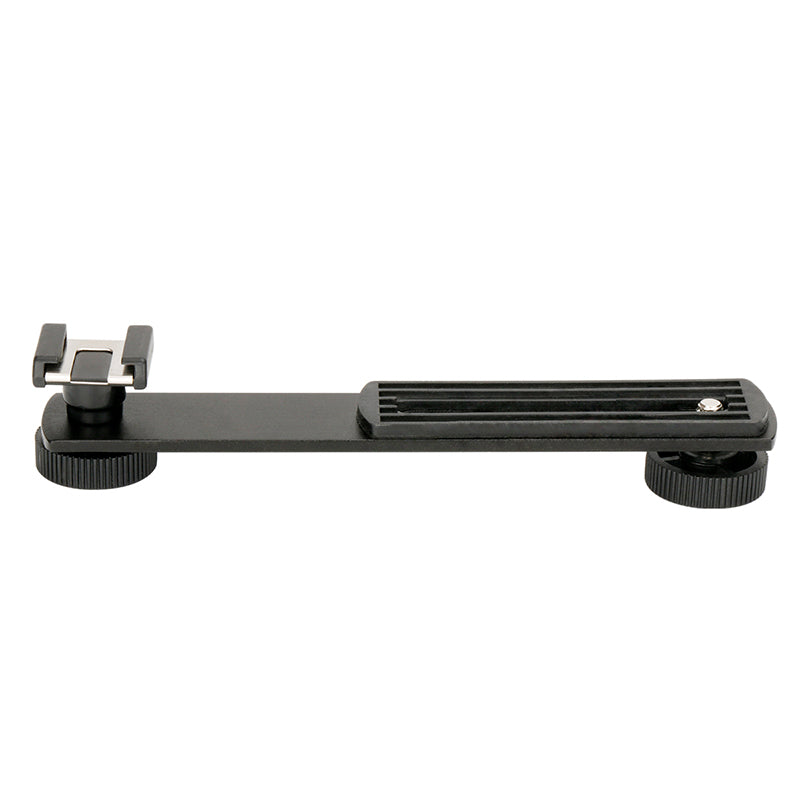 Aluminum Alloy External Flash Dual Head Crossbar Bracket Photographic Accessory