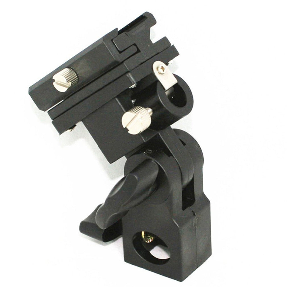 B Type Swivel Flash Hot Shoe Umbrella Holder Light Bracket Stand Mount Adapter for Studio Light