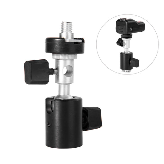 360 Degree Type C Photography Camera Flash Hot Shoe Adapter Umbrella Holder Swivel Light Stand Bracket