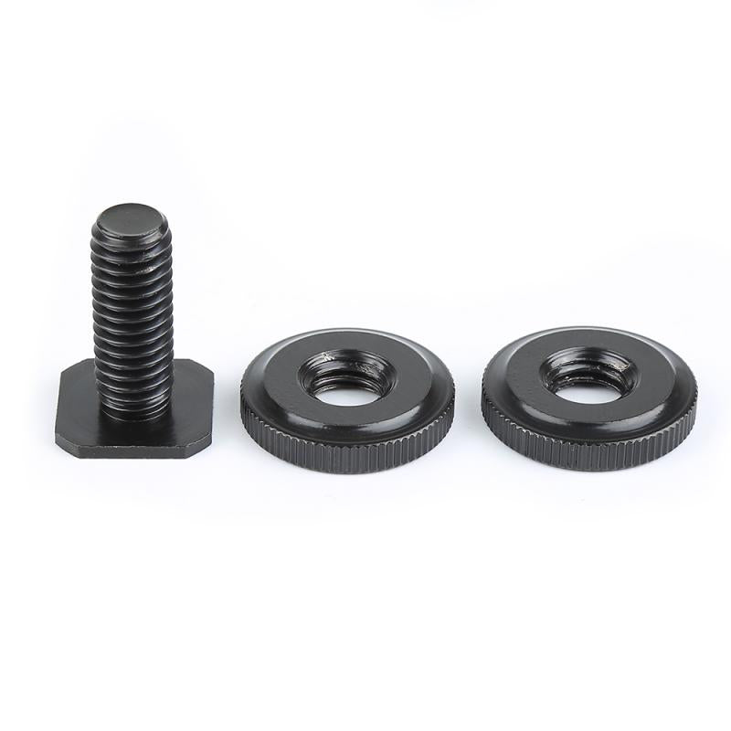 1/4 inch Flash Hot Shoe Mount Adapter to Tripod Screw Converter with Double Nuts for DSLR Camera