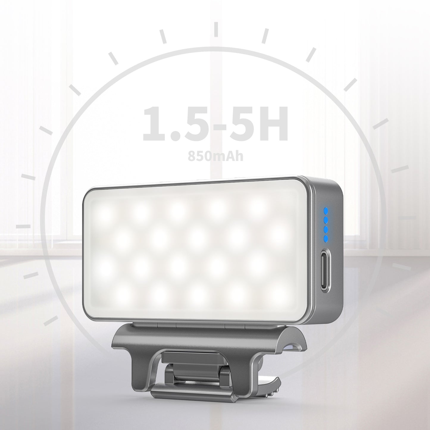 VIJIM CL08 Clip-on LED Video Light Computer Video Conference Lighting 3 Modes 3000K-7000K for PC Laptop Live Streaming