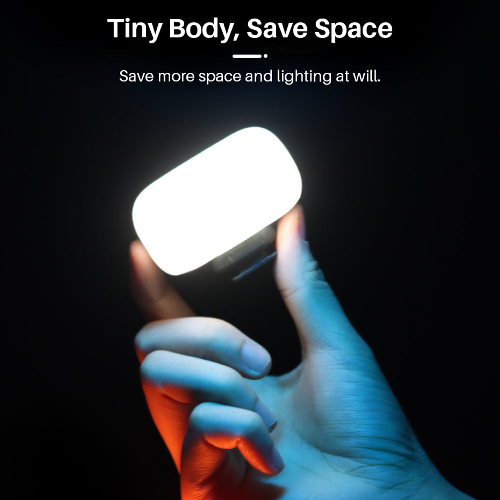 Uniqkart VL15 Mini RGB LED Video Light for Smartphone SLR Camera Youtube Tiktok Live Vlog Lighting