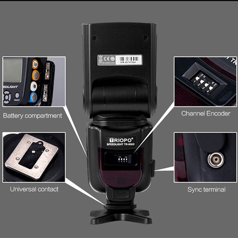 Uniqkart TR-950 II Flash Light Speedlite Flash Trigger for Shooting Photography