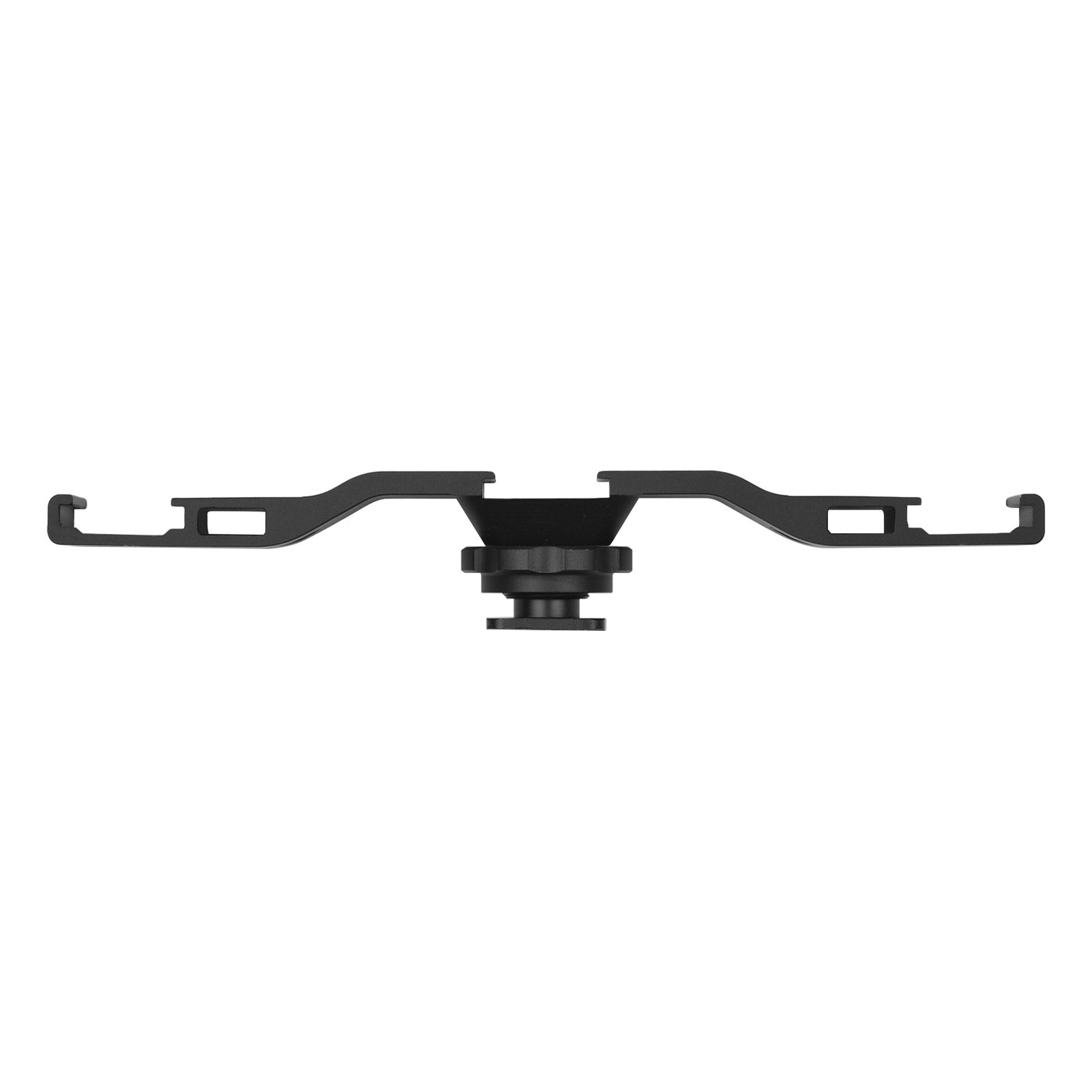 Triple Cold Shoe Extension Bar Universal Cold Shoe Mount Bracket Plate Adapter with 1/4 Screw Hole for Microphone/Video Recording/Live Stream