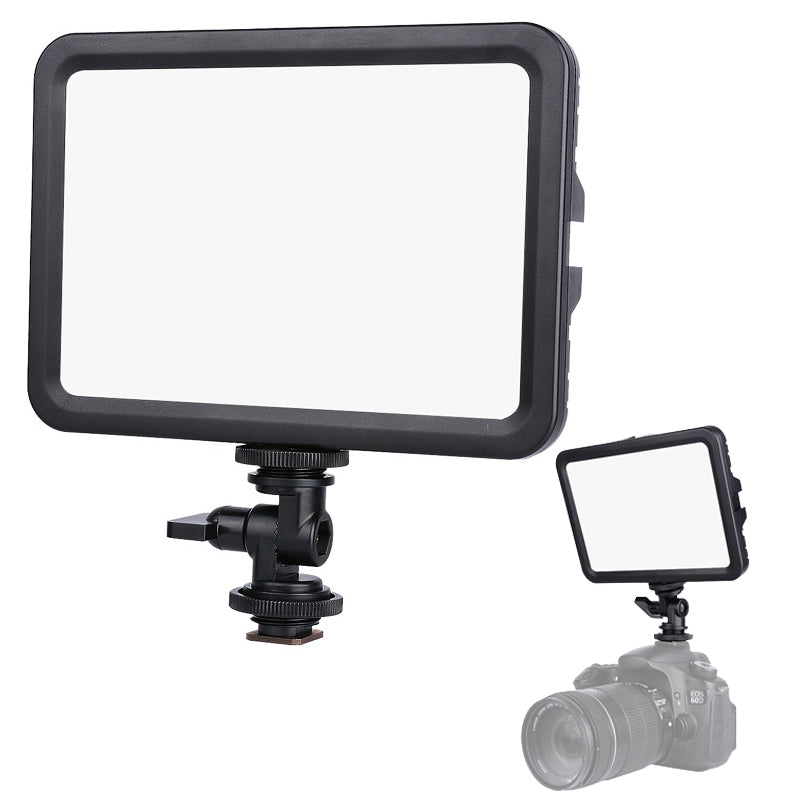 Yelangu LED204 LED Video Light Small Portable Photography Lighting with Hot Shoe 1/4 Screw Hole for SLR Camera/Video Camera/Tripod/