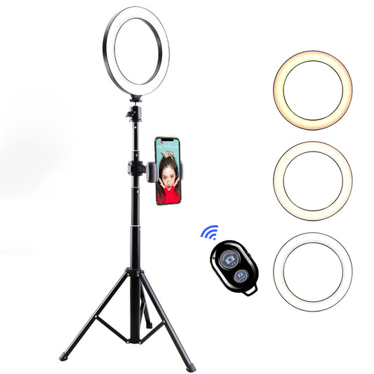 T9 Ring Photography Fill Light Set [Ring Light+Tripod Stand+Phone Bracket+Bluetooth Remote Controller]