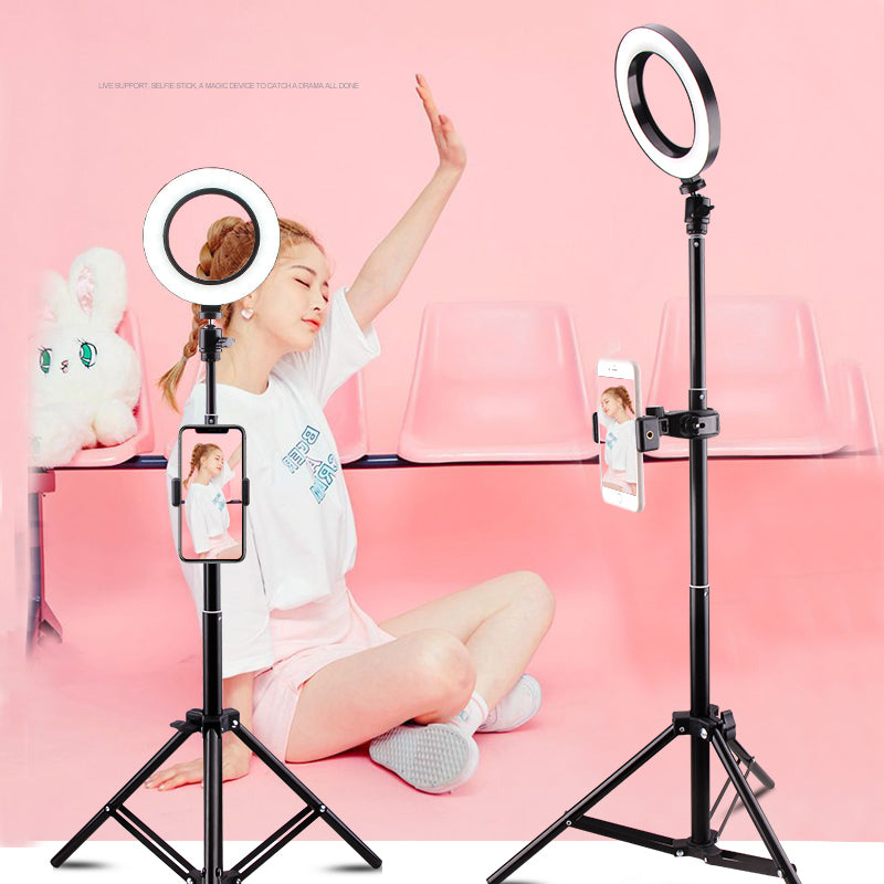 Ring Fill Light Set [Ring Light+160cm Tripod Stand+Phone Bracket+Bluetooth Remote Controller]