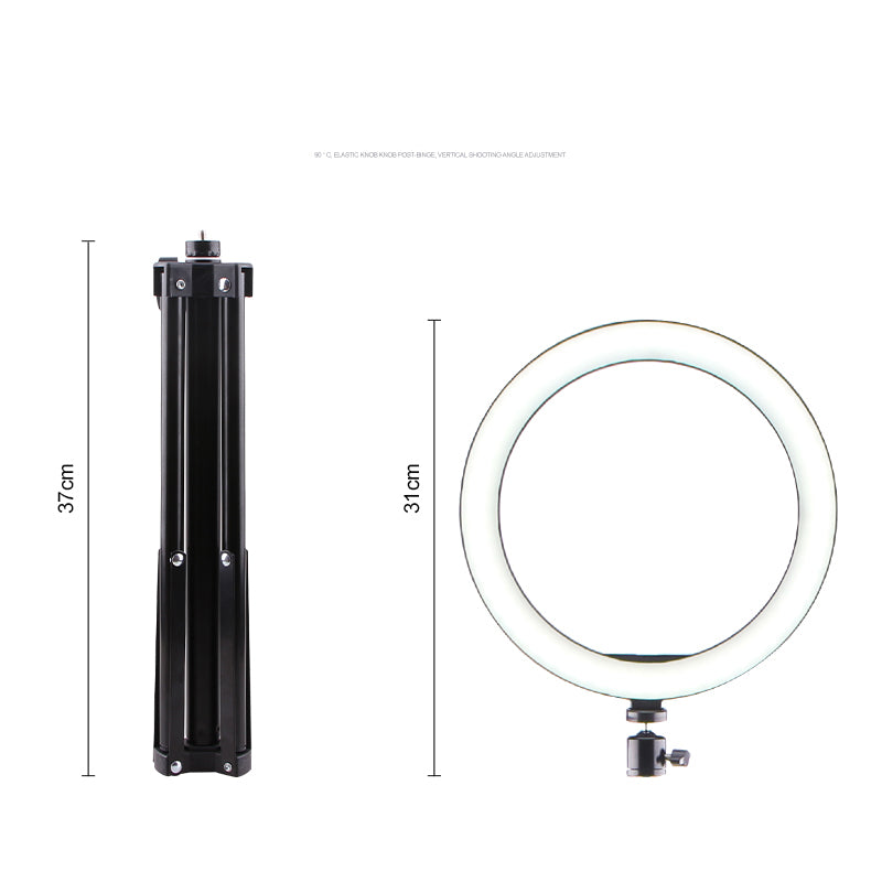 Ring Fill Light Set [Ring Light+160cm Tripod Stand+Phone Bracket+Bluetooth Remote Controller]