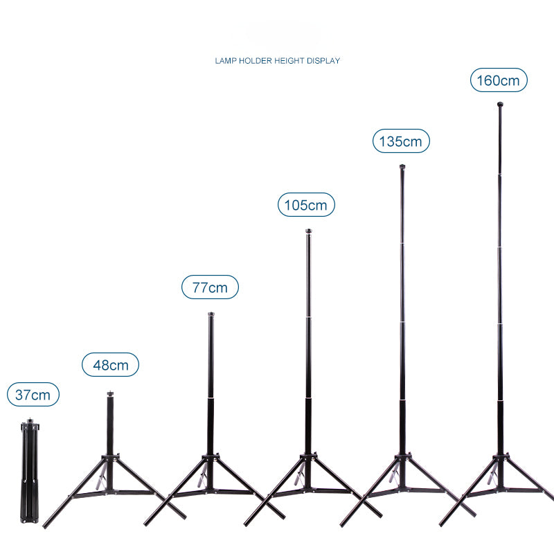 Ring Photography Fill Light Set [Ring Light+160cm Tripod Stand+2 Phone Clip Brackets]