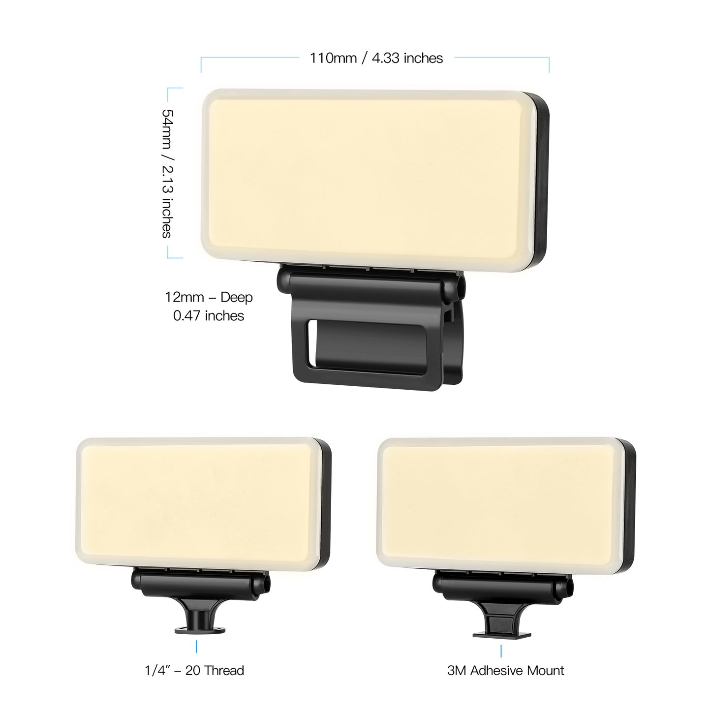 Z1 LED Video Light Panel 2600K-6000K 10 Levels Dimmable Photography Lighting Photo Studio Fill Lamp