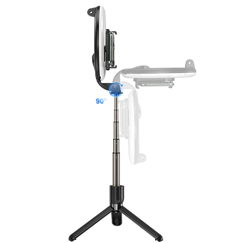 Uniqkart LV03 Photography Selfie Lamp LED Fill Light Lamp Ring with Tripod Stand for Makeup Live Broadcast