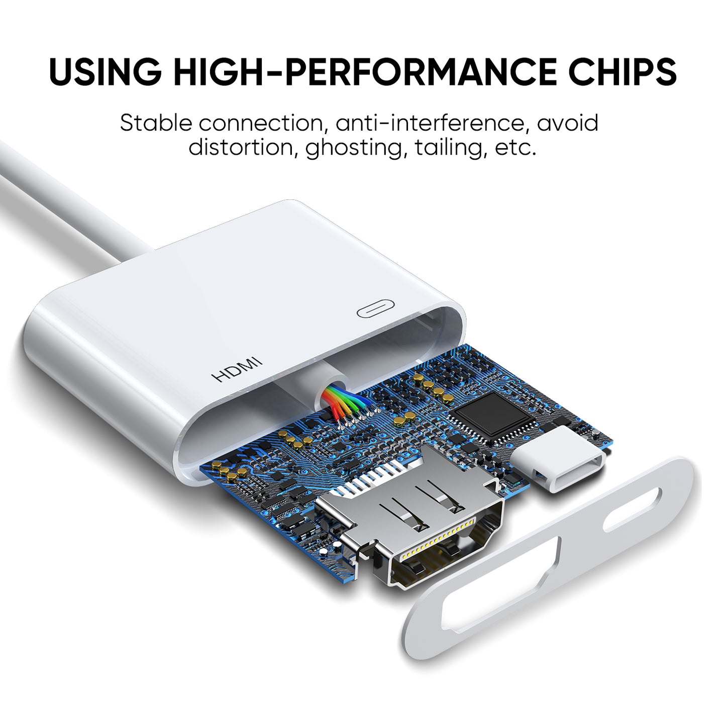Uniqkart JR-H141 8 Pin Lightning to HDMI HD Video Adapter Converter