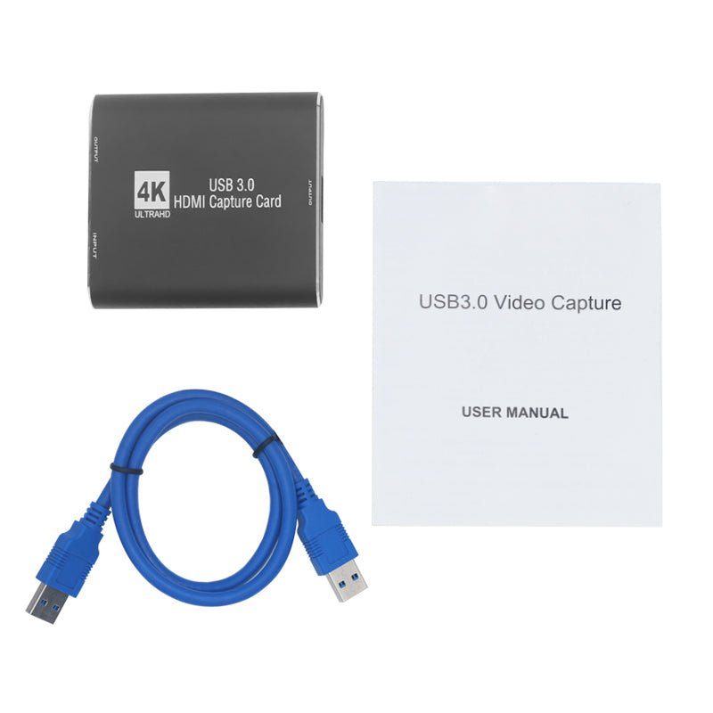 Uniqkart for PS4 Laptop Computer 4K HDMI Audio Video Capture Card USB 3.0 1080P Video Capture Device