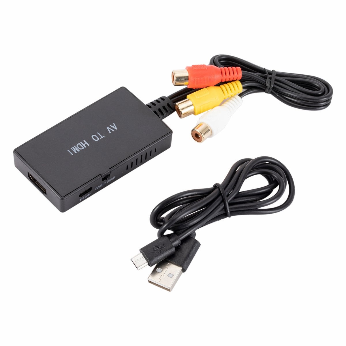 AV to HDMI 1080P Video Output PAL/NTSC4 Converter RCA Digital TV Adapter for Projectors TV Box Blue-Ray DVD