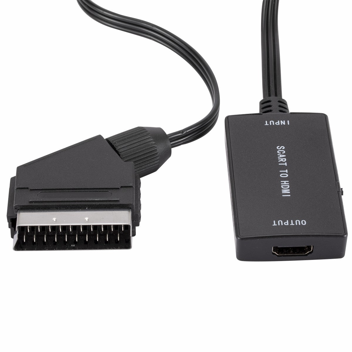SCART to HDMI Converter Portable SCART Male to HDMI Female HD Adapter with Cable Support 720P/1080P