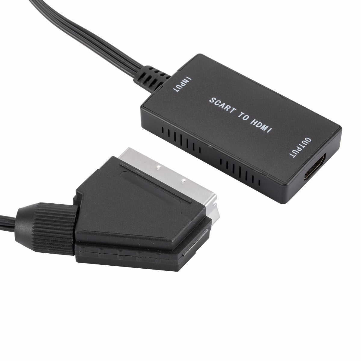 SCART to HDMI Converter Portable SCART Male to HDMI Female HD Adapter with Cable Support 720P/1080P