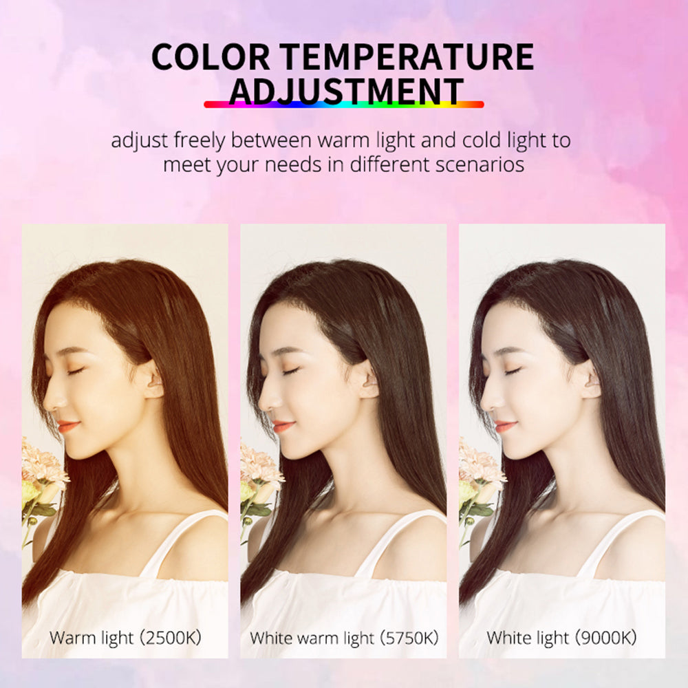 Yelangu RGB64 Portable RGB LED Camera Video Light Mini Rechargeable Photography Lighting