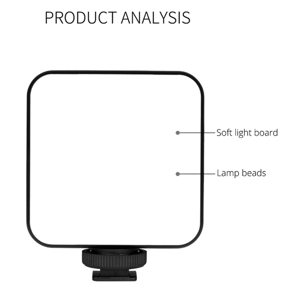 Yelangu RGB64 Portable RGB LED Camera Video Light Mini Rechargeable Photography Lighting