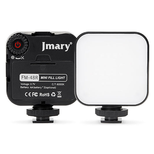 FM48R Portable Mini Camera Phone Fill Light Dimmable Photography LED Fill Light