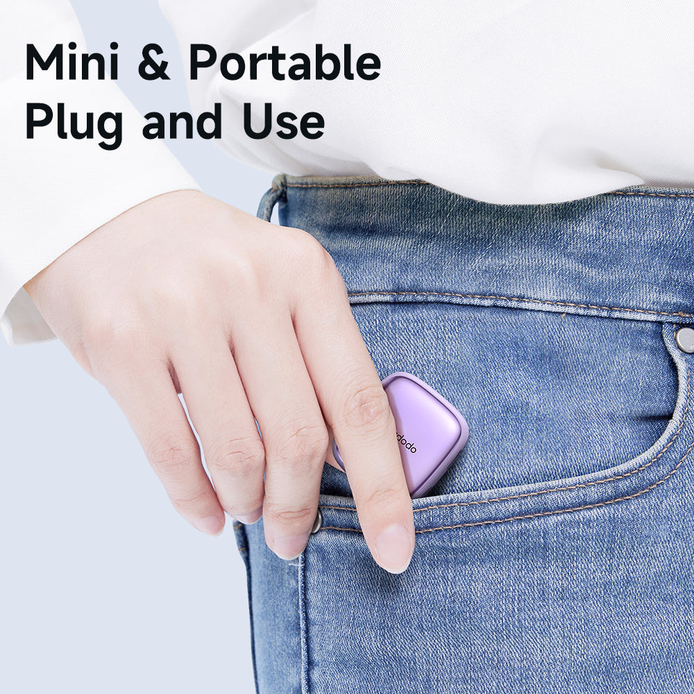 Uniqkart CA-274 2-in-1 Digital Audio Adapter Lightning to Lightning + DC3.5 Converter - Blue