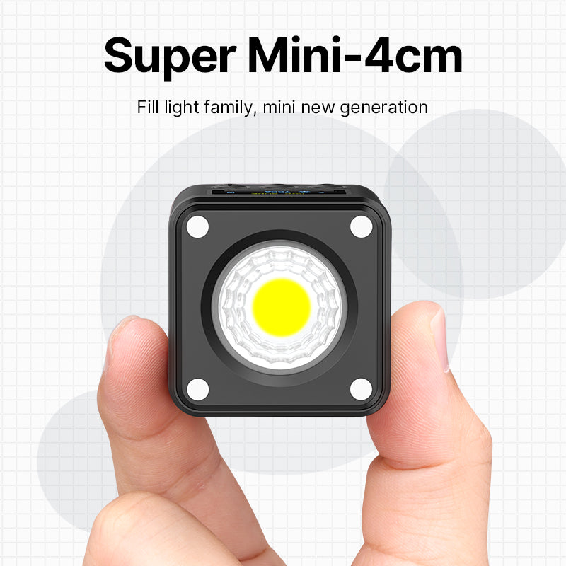 Uniqkart 3051 L2 Dual Color Temperature COB Photographic Light Rechargeable 2700-7000K Mini Photo Shooting Video Photography Fill Light