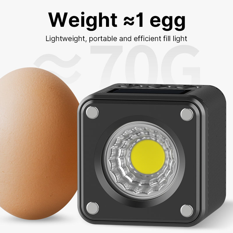 Uniqkart 3051 L2 Dual Color Temperature COB Photographic Light Rechargeable 2700-7000K Mini Photo Shooting Video Photography Fill Light