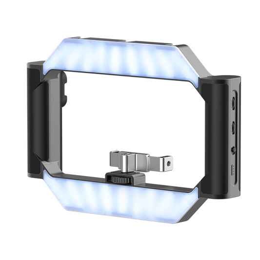 Uniqkart U-Rig Light Wireless Remote Smartphone Video Rig LED Video Light 2 in 1 Ring Light Handheld Light