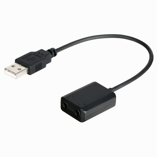 BY-EA2L External Sound Card USB Adapter Desktop Laptop USB to 3.5mm Headphone / Microphone Connector