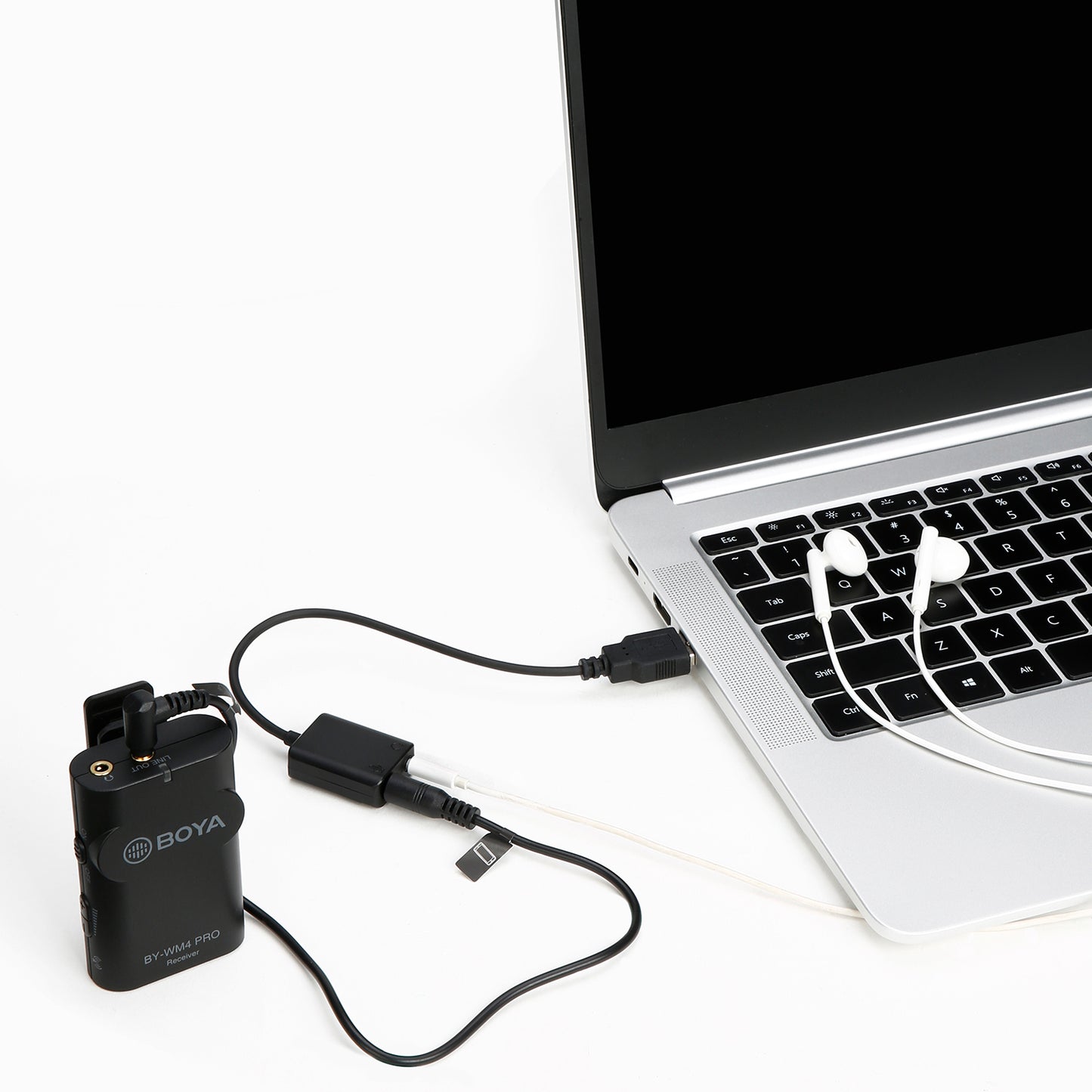 BY-EA2L External Sound Card USB Adapter Desktop Laptop USB to 3.5mm Headphone / Microphone Connector