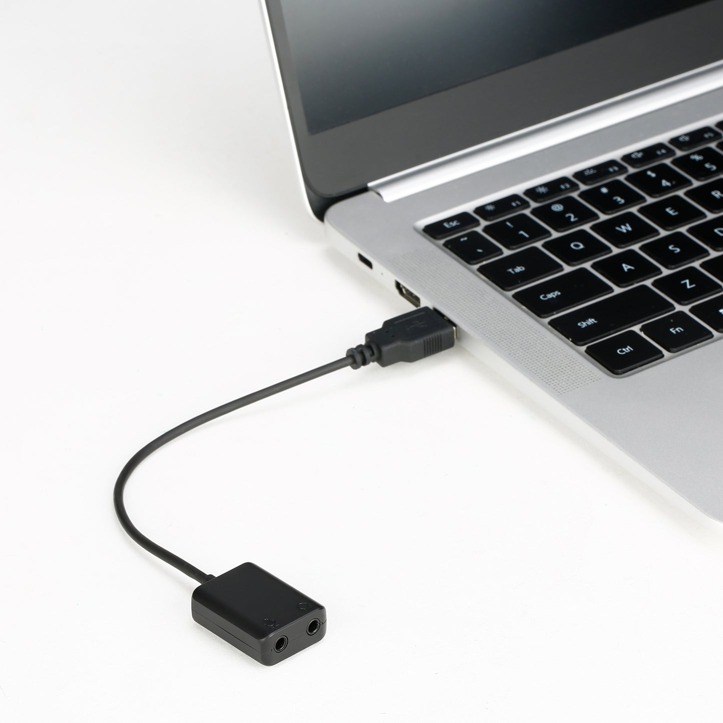 BY-EA2L External Sound Card USB Adapter Desktop Laptop USB to 3.5mm Headphone / Microphone Connector