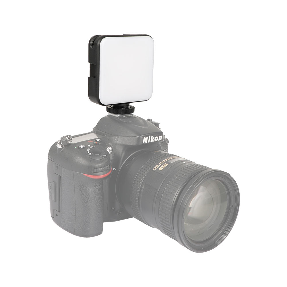 W64 Mini Bi-color LED Video Light 2500K-6500K Dimmable for Live Streaming