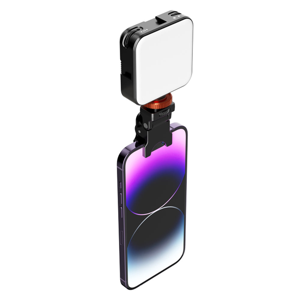 VRIG FD54 Dual Color Fill Light Kit with Clip Mini Selfie Light with Cold Shoe, 1 / 4&quot; Screw for Live Streaming