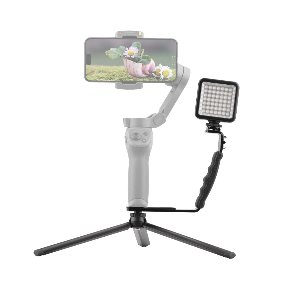 49-LED Square Fill Light + Connecting Bracket + Tripod for DJI OSMO Mobile2/3