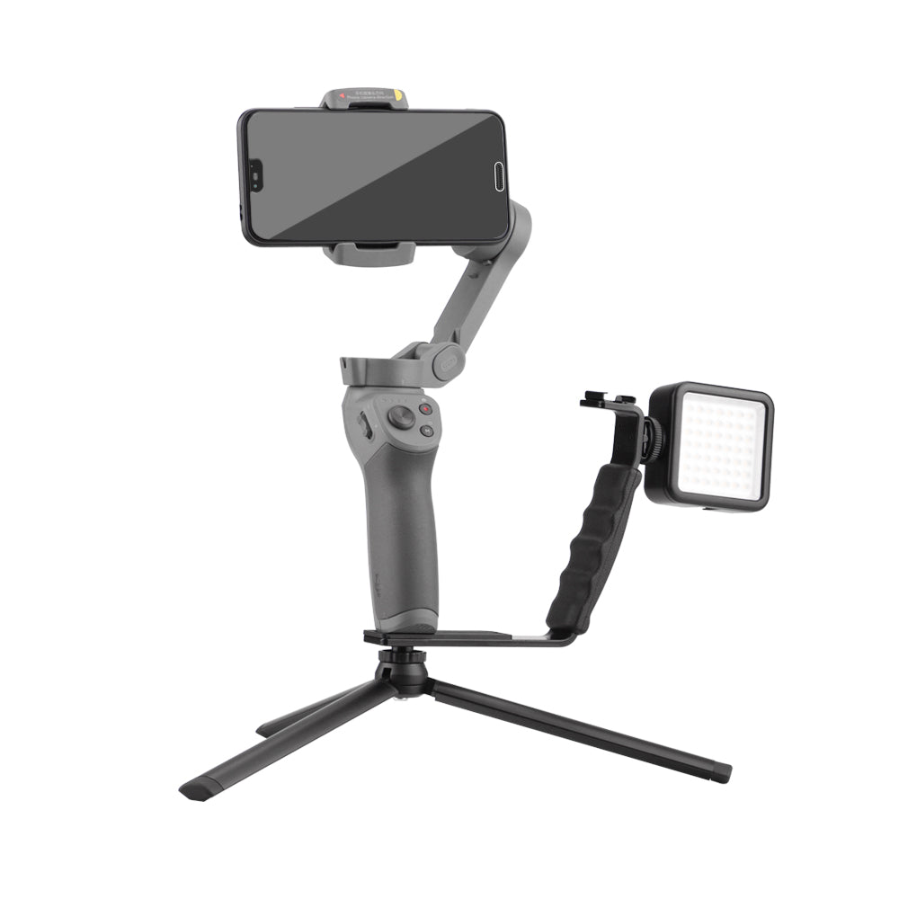 49-LED Square Fill Light + Connecting Bracket + Tripod for DJI OSMO Mobile2/3