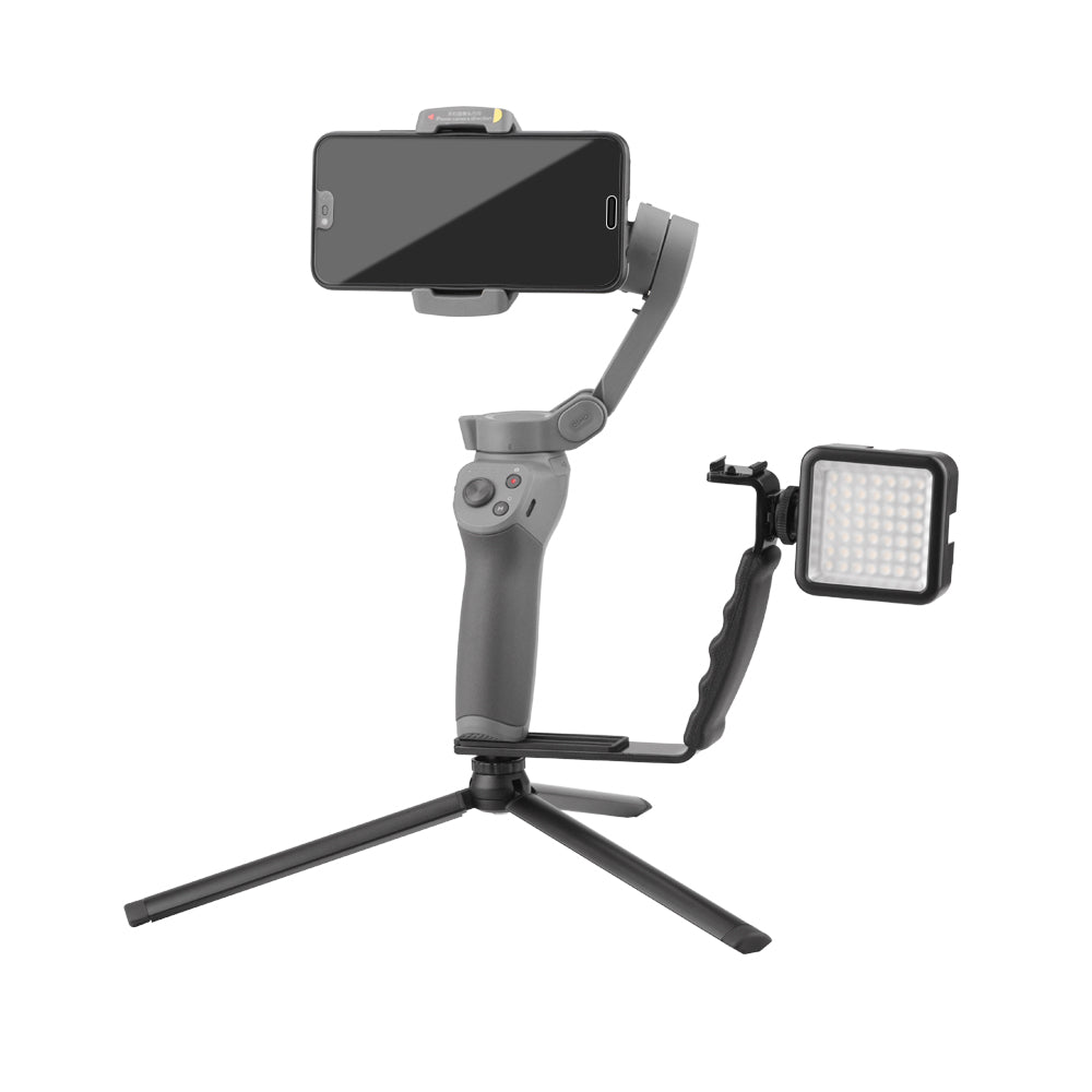 49-LED Square Fill Light + Connecting Bracket + Tripod for DJI OSMO Mobile2/3