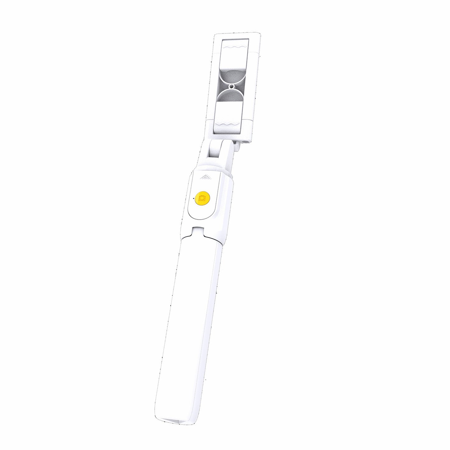 SELFIESHOW K10 Self Timer Bluetooth Remote Control Mobile Phone Tripod with Fill Light Function - White