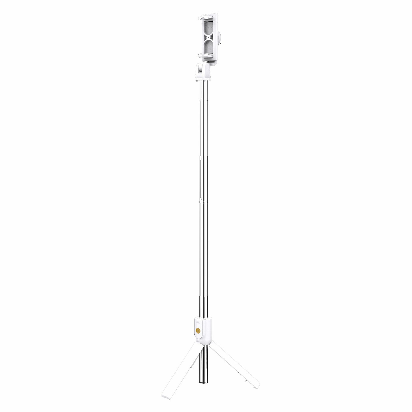 SELFIESHOW K10 Self Timer Bluetooth Remote Control Mobile Phone Tripod with Fill Light Function - White
