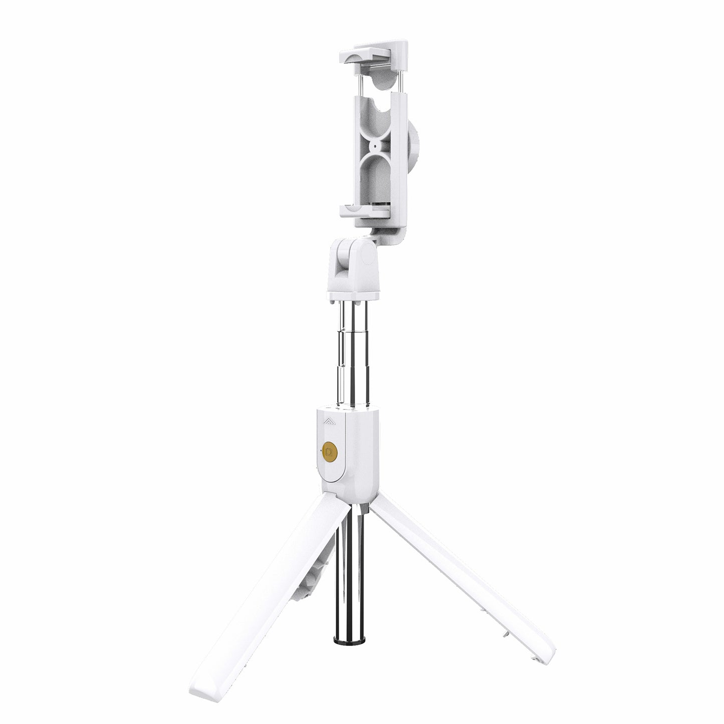 SELFIESHOW K10 Self Timer Bluetooth Remote Control Mobile Phone Tripod with Fill Light Function - White