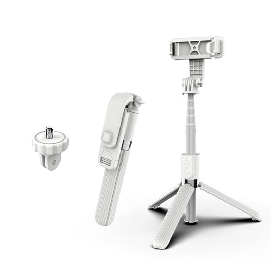 SELFIESHOW L03 Wireless Bluetooth Control Cellphone Tripod Stand Selfie Stick - White