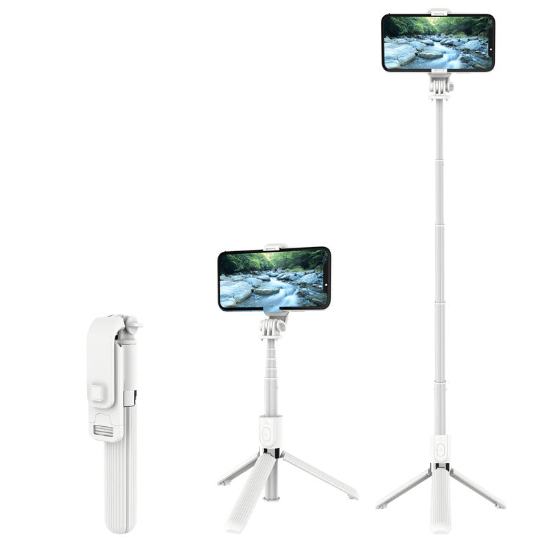 SELFIESHOW L03 Wireless Bluetooth Control Cellphone Tripod Stand Selfie Stick - White